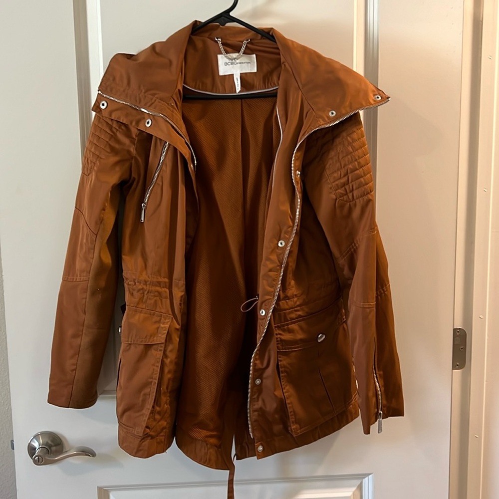 BCBG Generation burnt orange/brown jacket size M